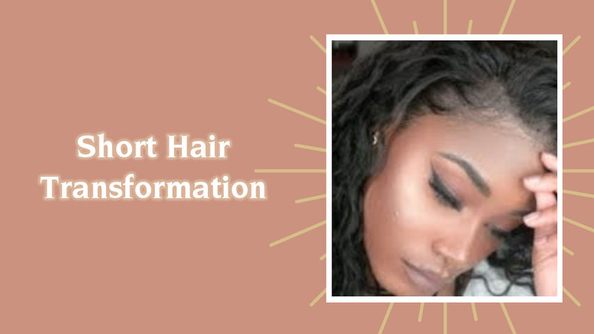 Short Hair Transformation | Liquid Cap Quickweave with a Frontal