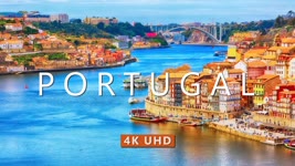 PORTUGAL (4K UHD) Ambient Drone Film + Best Piano Music For Stress Relief, Meditation, Sleep, & Yoga