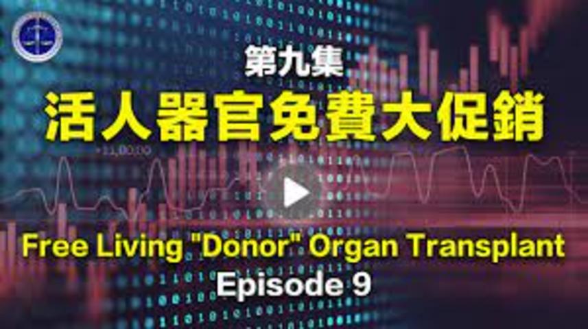 正見網【鐵證如山系列講座】第09集 突擊移植活人器官大促銷 Episode 9  Free Living  Donor  Organ Transplants