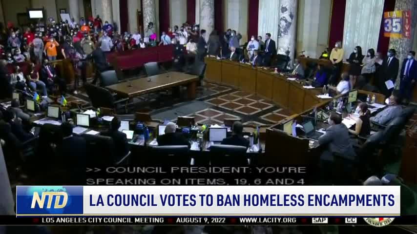 Los Angeles Council Votes to Ban Homeless Encampments