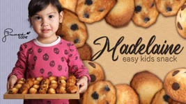How to make Homemade MADELEINE /5 mins Kids Snack / Easy Kids Snack / Baking with 3 yrs old