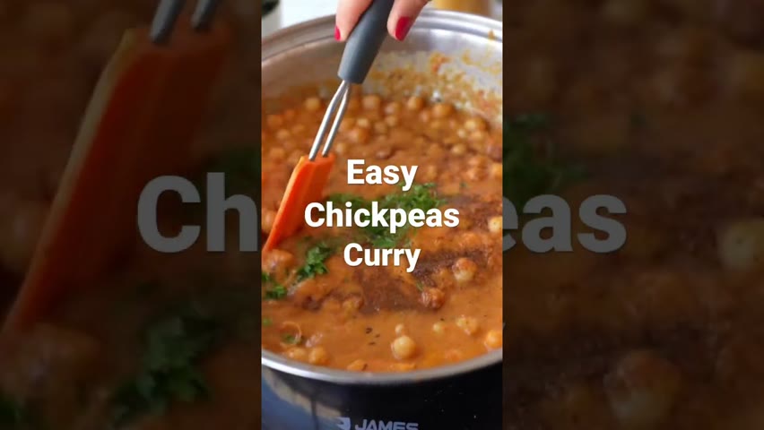 Vegan Chickpeas Curry Recipe Shorts || #shorts #youtubeshorts