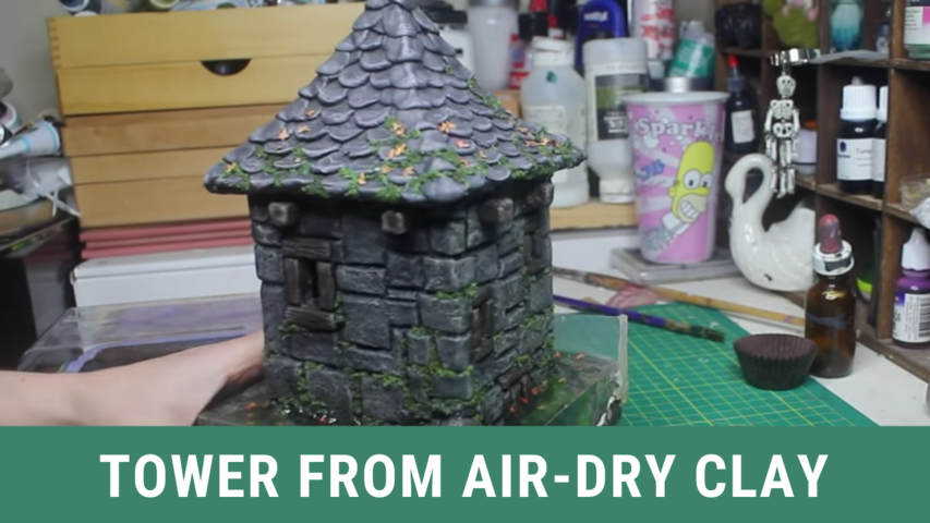 Tower From Air-Dry Clay