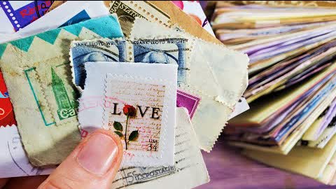 5 Easy Tricks to Use Postage Stamps to Decorate Junk Journals! The Paper Outpost! :)