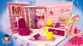 BARBIE BATHROOM | DIY Miniature Dollhouse | Miniature Bathroom