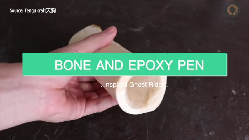 How to make bone and epoxy pen inspired Ghost Rider