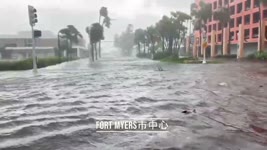 【短視頻】颶風伊恩（Ian）襲擊佛州西海岸，風速高達150英里/小時。本節目收集了部分現場視頻。| 新視野 20220929