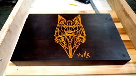 VVILK cutting board / chopping board. Wood inlay. Cnc inlay 4K video