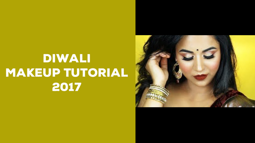 Diwali Makeup Tutorial 2017: Crushed Gold Glitter :GRWM