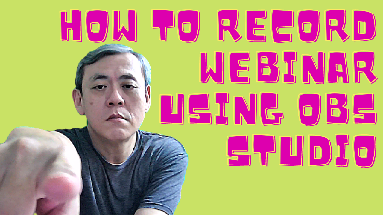 How to record webinar/online meeting/online course using OBS Studio