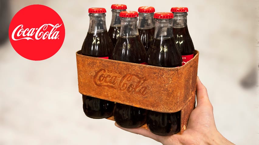 Extremely Rusty 1940's Coca-Cola 6-pack Restoration