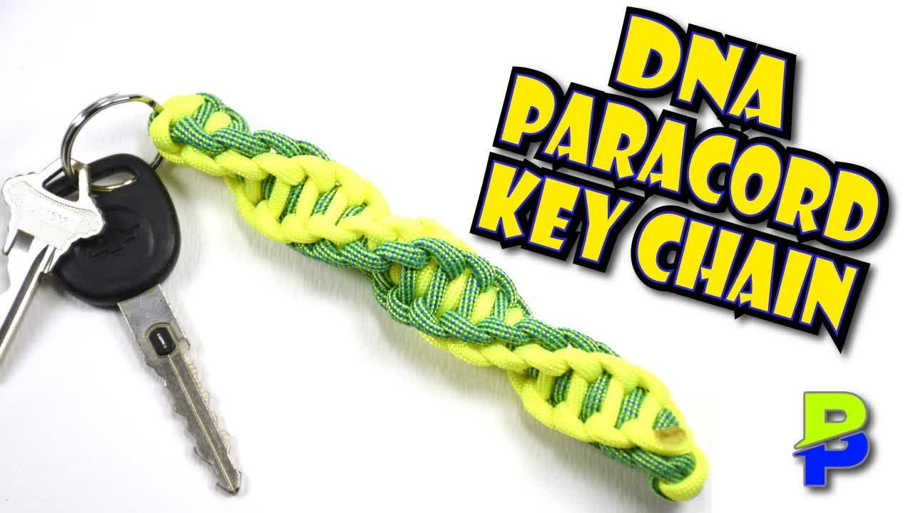 Paracord Keyfob Keychain - DNA Wrapture Design - BoredParacord.com