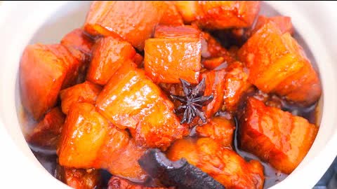 Red Braised Pork Belly Recipe #Shorts "CiCi Li - Asian Home Cooking"