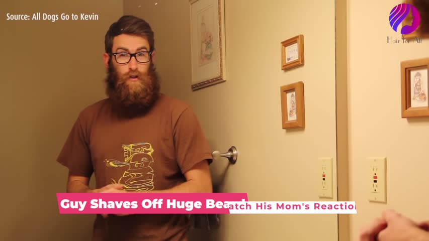 Guy Shaves Off Huge Beard for Mother for Christmas. Watch His Mom's Reaction