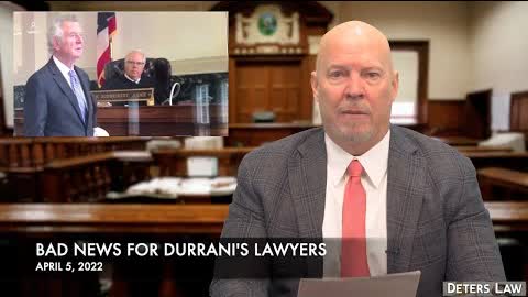 Bad News For Durrani's Lawyers