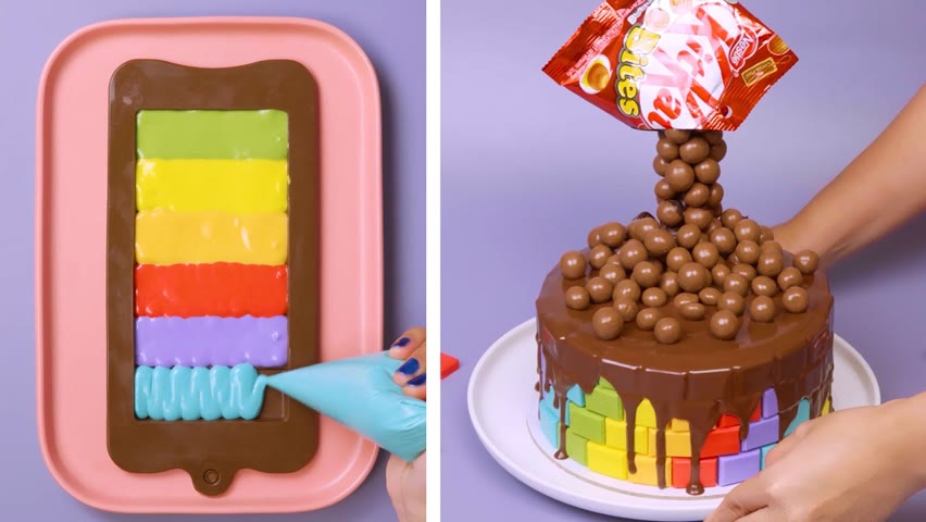 Easy & Quick Rainbow Cake Recipes For Everyone | Wonderful Chocolate Birthday Cake Decorating Ideas