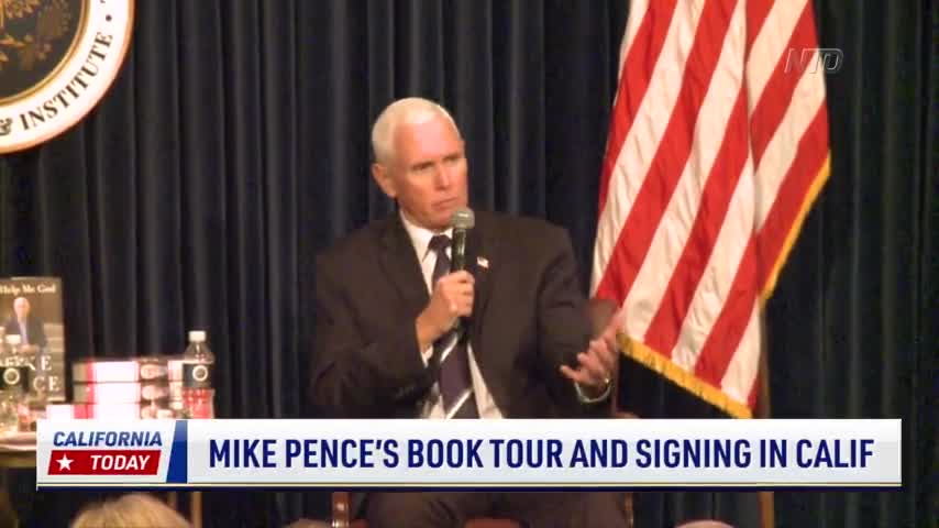 Mike Pence Holds Book Tour Signing, Visits Southern California