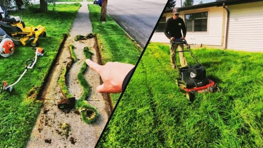 This Lawn DESPERATELY Needed Some Attention | Tall Grass Mowing