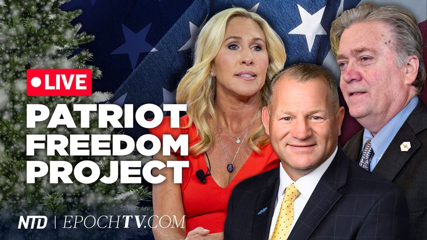 Patriot Freedom Project Holiday Open House With Steve Bannon, Marjorie Taylor Greene, Troy Nehls