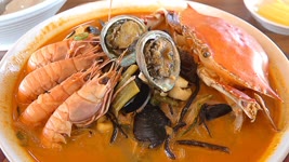Spicy Seafood Noodle Soup (Seafood Jjambbong) - Korean Food