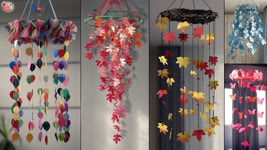 WOW!! DIY Paper Wall Hanging | Cute Home! (Star, Leaf, Flower, Butterfly)