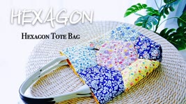 Hexagon Tote Bag | Hexagon Pocket | Hexagon Pattern ~ by HandyMum