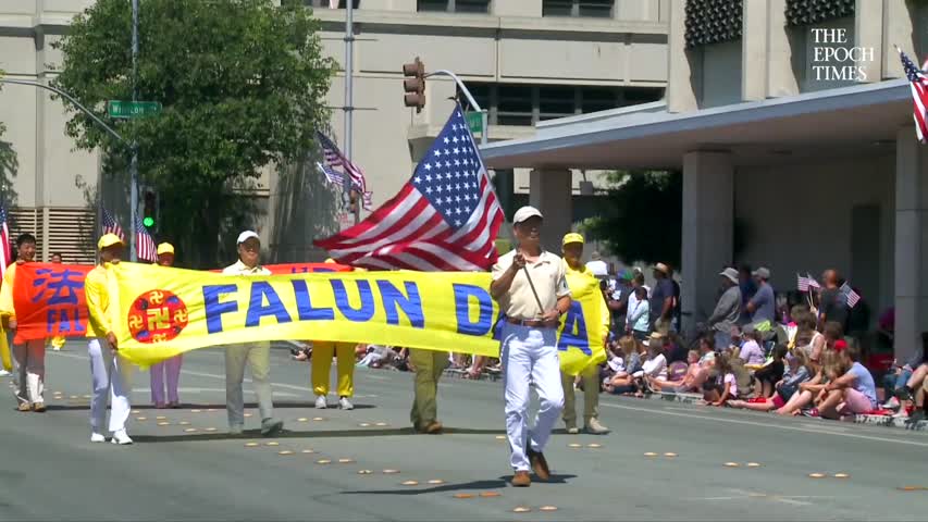 Falun Gong at Redwood City Independence Day Parade