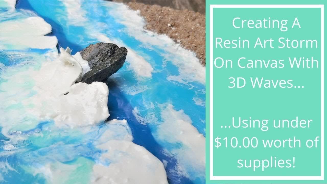 #77- Creating A Resin Ocean Storm With 3D Waves... For Under $10!