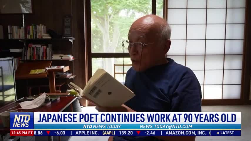 Japanese Poet Continues Work at 90 Years Old