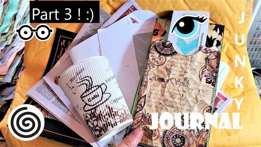 MAKE A JUNK JOURNAL from REAL JUNK! THE TUTORIAL! Pt 3! The Paper Outpost! :) 3 Part Series