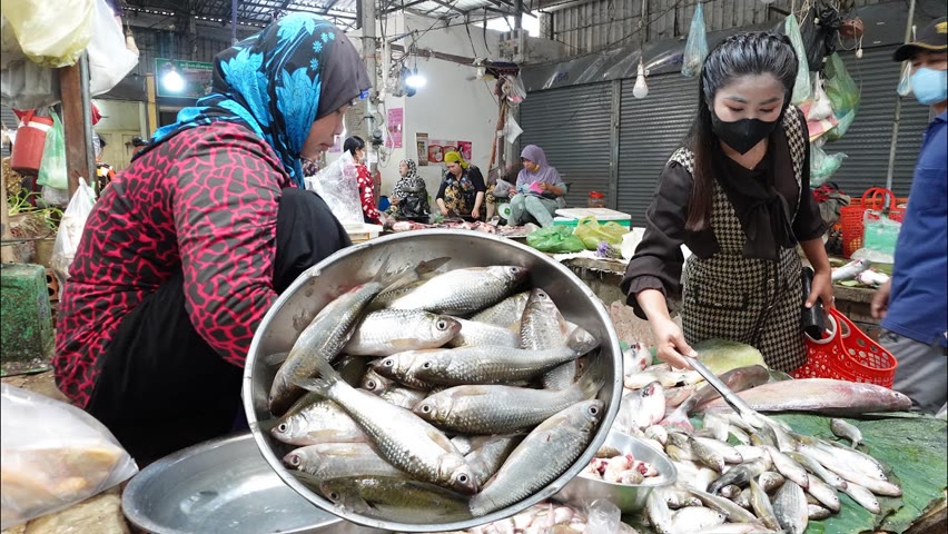 Market show, Have you ever seen this kind of fish at your place? / Buy fish for cooking