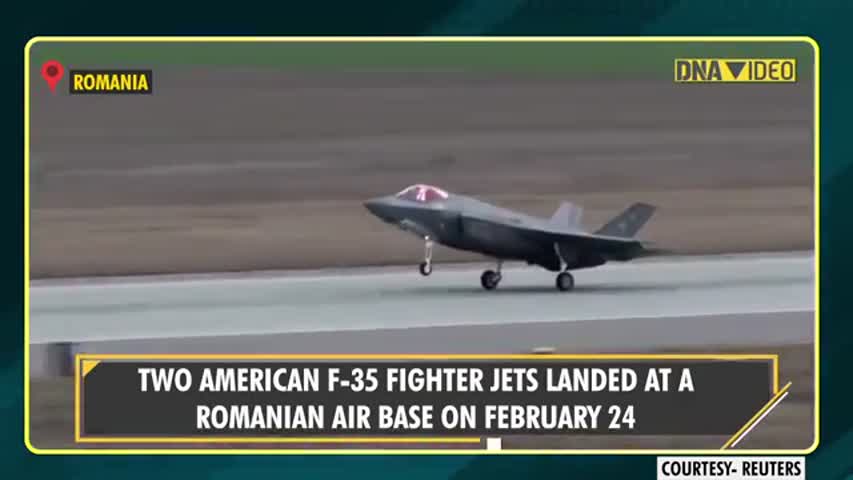 Russia-Ukraine War: U.S. F-35 fighter jets landed at the Borcea Air Base in Romania