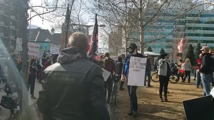 Protest in Calgary March 19, 2022