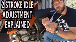 How to adjust idle on 2 stroke dirt bike - air screw adjustment 2 stroke.