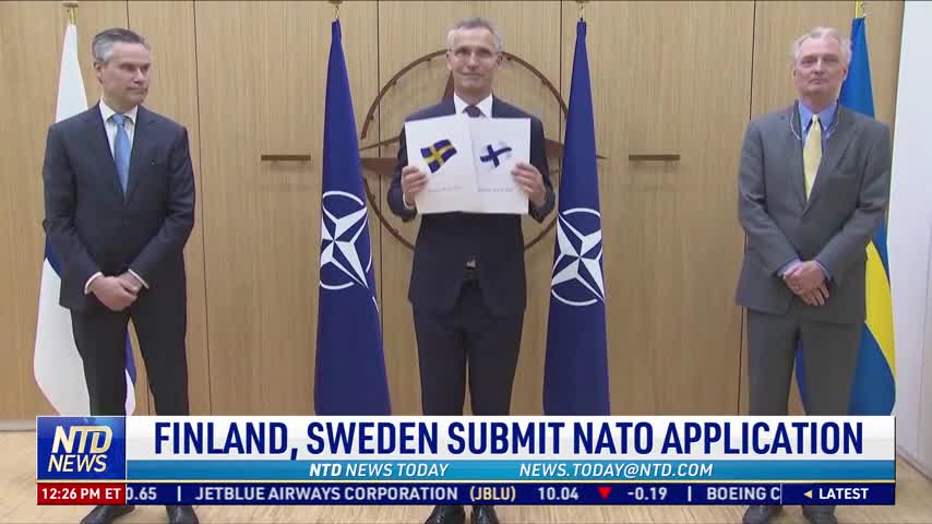 Finland, Sweden Submit NATO Application