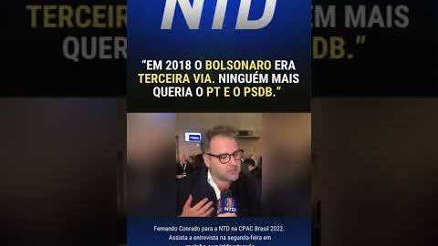 A NTD conversou com Fernando Conrado sobre as eleições de 2022 durante o dia de hoje na CPAC Brasil.