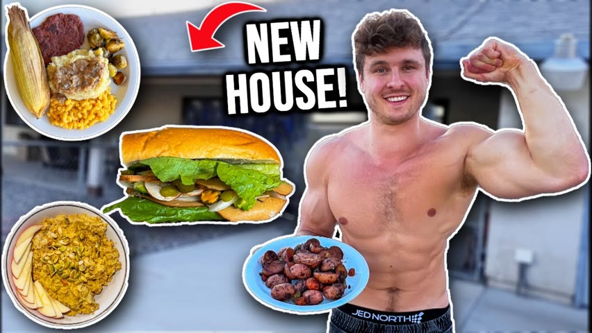 What I Ate Today For Vegan Muscle | HIGH PROTEIN + FULL WORKOUT