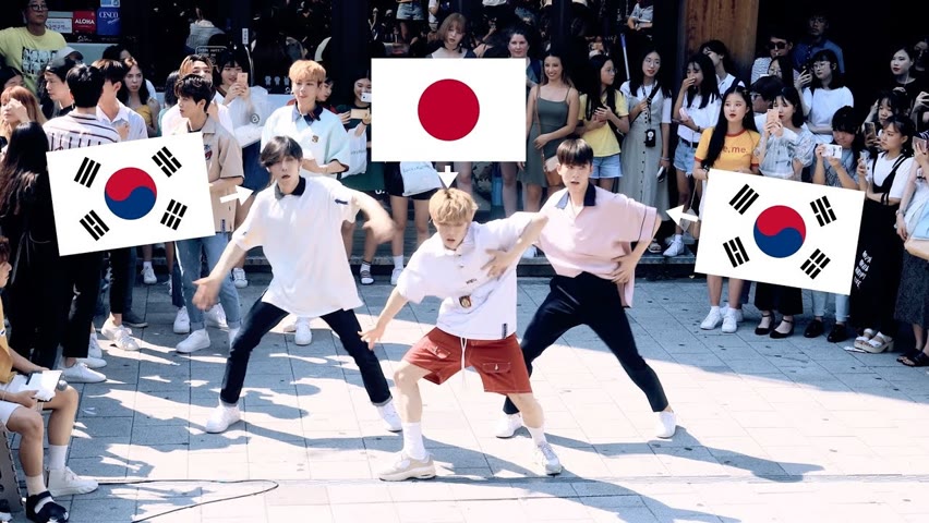 일본인이 한국 길거리에서 K-pop을 췄는데 반응 대박 ㄷㄷ (HNB)
