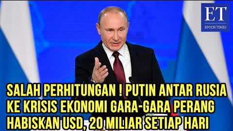 Salah Perhitungan! Putin Antar Rusia ke Krisis Ekonomi Gara-Gara Perang Habiskan USD, 20 Miliar/hari