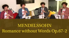Mendelssohn Romance without words opus 67 n2 | Nicolas Baldeyrou clarinet quartet