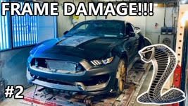 Rebuilding A Wrecked Copart 2018 Ford Mustang Shelby GT350 Framework SRS Part 2