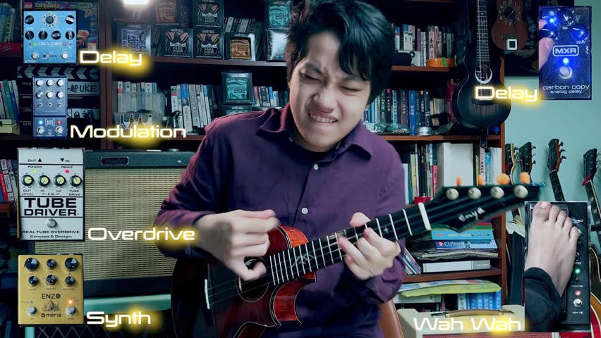 How to Create Math Rock Sound on Ukulele, Divine/ @rainyknight_official ft. Feng E