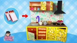How to make Miniature Kitchen from Matchbox
