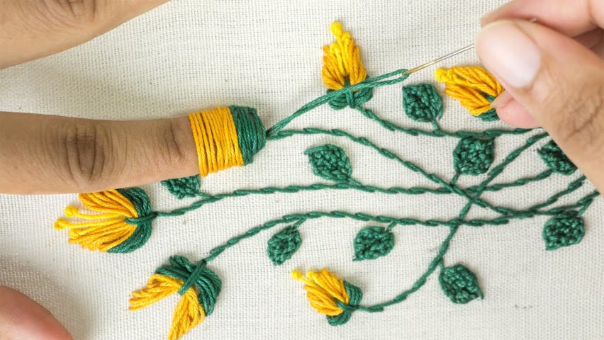 Amazing Hand Embroidery: Learn Flower Ideas with Tricks