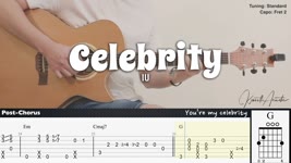 Celebrity - IU(아이유) | Fingerstyle Guitar | TAB + Chords + Lyrics