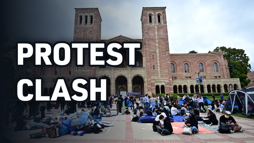 Violence Breaks Out at Dueling UCLA Protest; Alleged Police Chief Assault, Carjack Attempt – Apr. 29