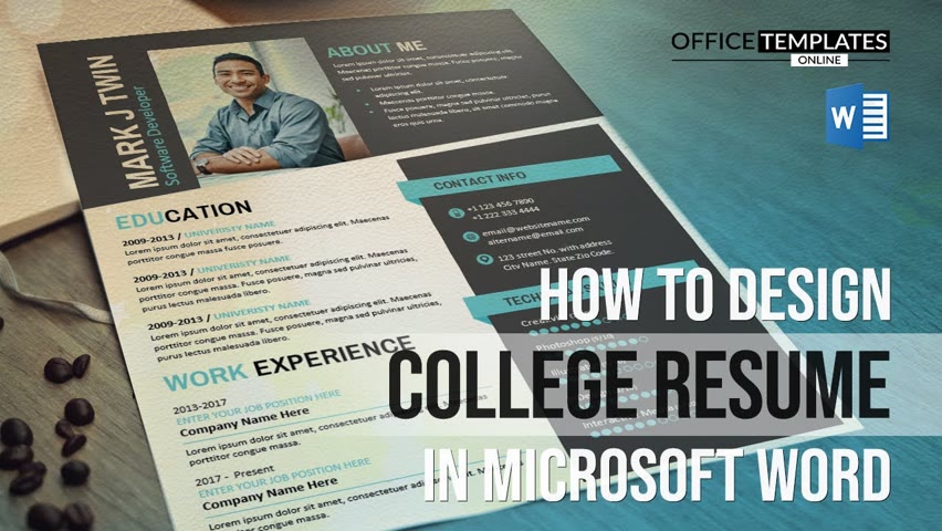How to design College Resume for Students and Fresh Candidates in MS Word | DIY Tips & Tutorial