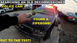 Searching Police Cars! Found a Pipe Bomb! Put to the test!