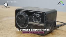 1$ Vintage Electric Pencil Sharpener Restoration 