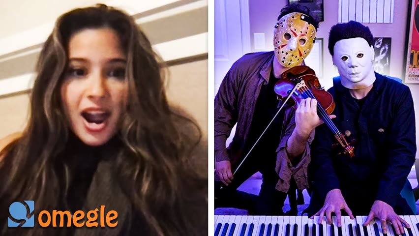 Halloween Duo SURPRISES Omegle With Song Requests